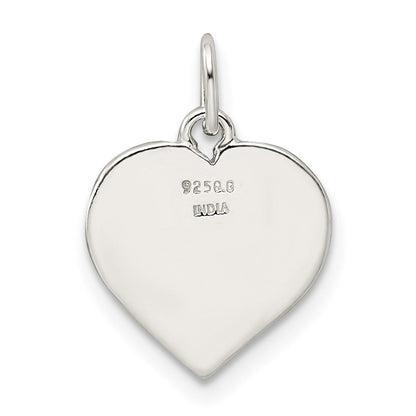 Sterlingsilber Emaille My Familie Herz Charm