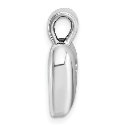 Sterlingsilber Antikisiert Herz Baby Foot Anhänger