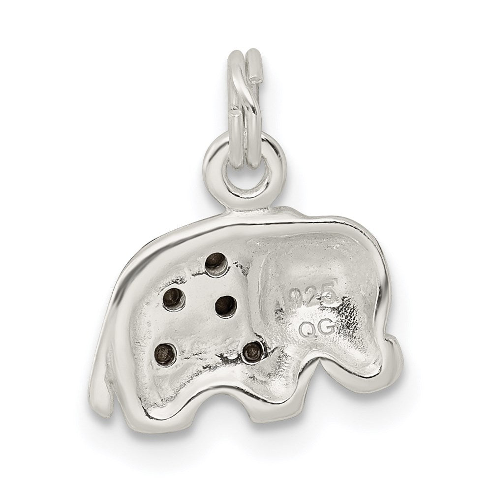 Sterlingsilber Kristall Elefant Anhänger