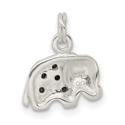 Sterlingsilber Kristall Elefant Anhänger