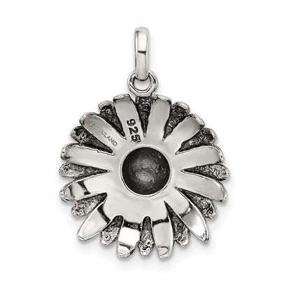 Sterlingsilber Antikisiert Sonnenblume Anhänger