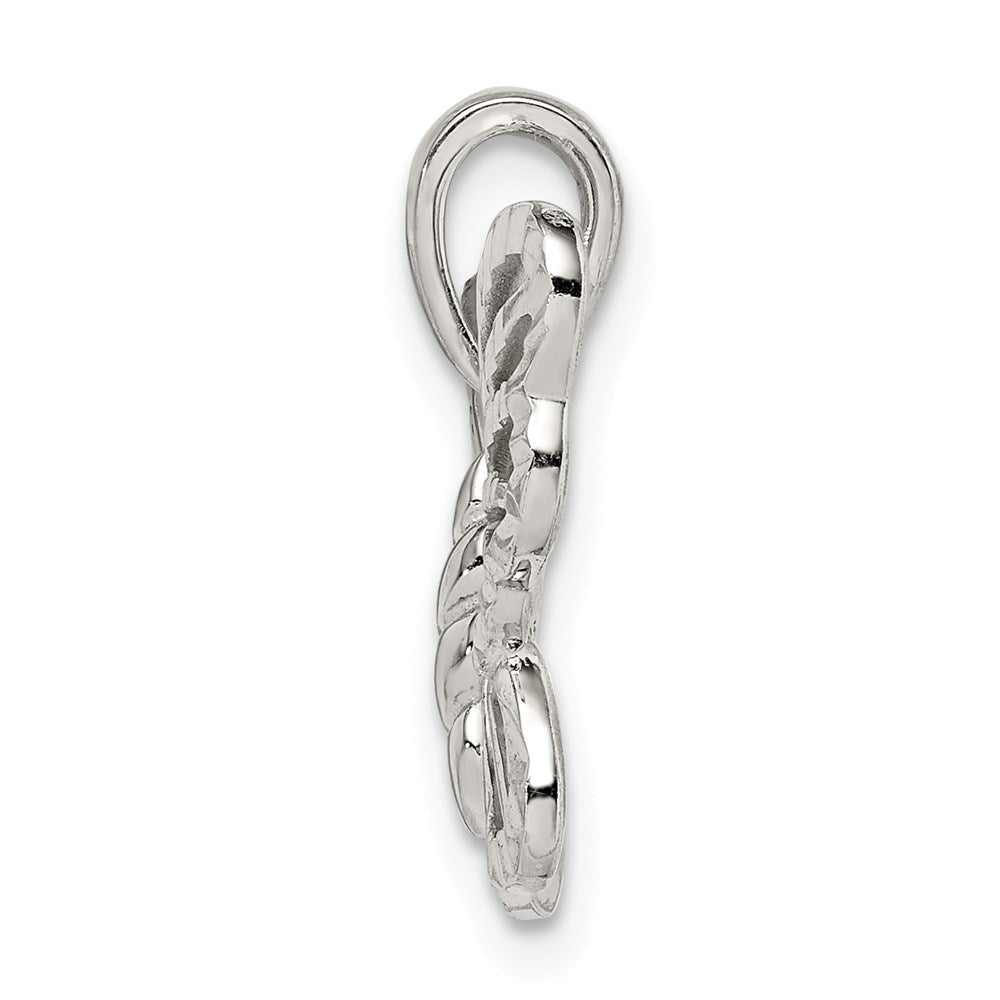Sterlingsilber Diamantiert Schmetterling Anhänger