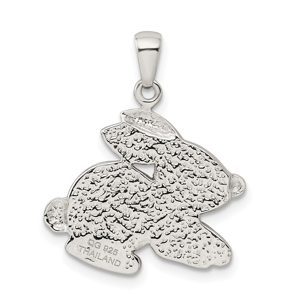 Sterlingsilber Rhodiniert Imitat Perle/preciosa Kristall Hase Anhänger