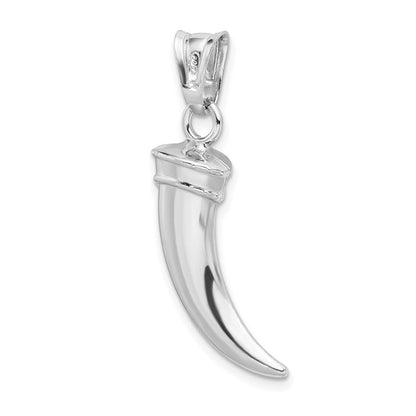 Sterlingsilber Rhodiniert Poliert Claw Anhänger