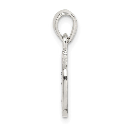 Sterlingsilber Emaille Good Luck Pferd Schuh Anhänger