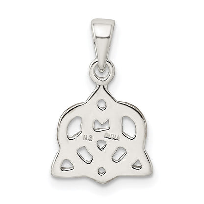 Sterlingsilber Trinty Knoten und Roséfarben Herz Anhänger
