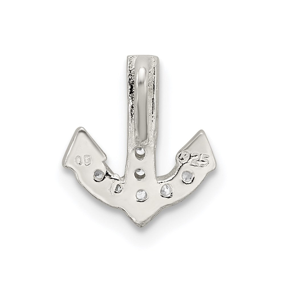 Sterlingsilber Zirkonia Anker Kette Anhänger