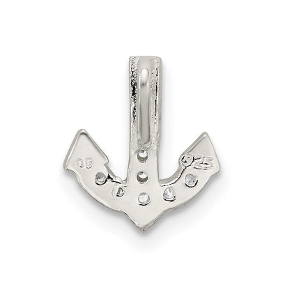 Sterlingsilber Zirkonia Anker Kette Anhänger