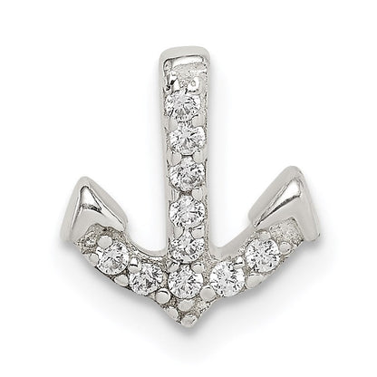 Sterlingsilber Zirkonia Anker Kette Anhänger