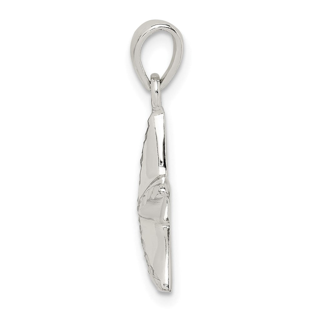 Sterlingsilber Diamantiert Stern Fisch Anhänger