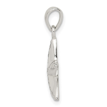 Sterlingsilber Diamantiert Stern Fisch Anhänger