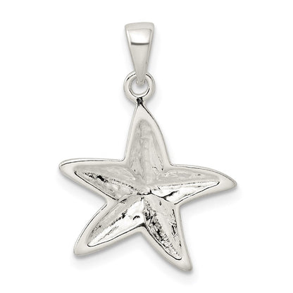 Sterlingsilber Diamantiert Stern Fisch Anhänger