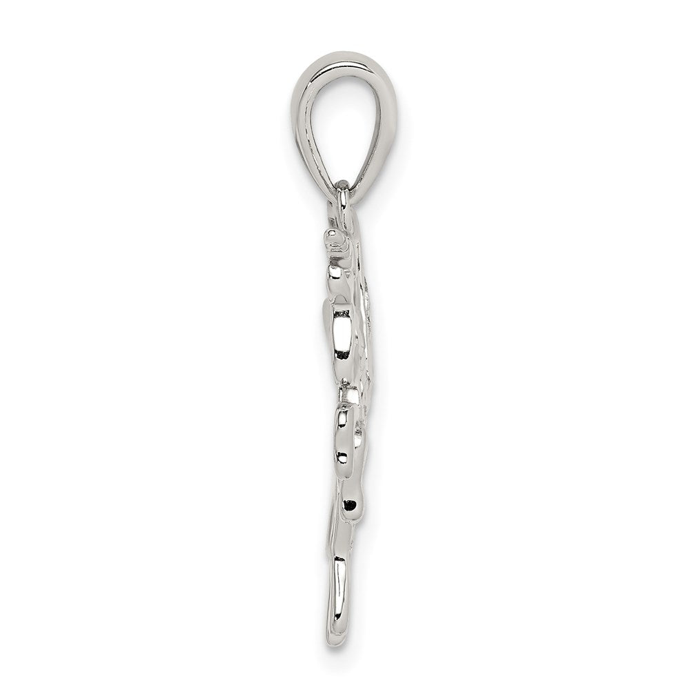 Sterlingsilber Diamantiert Einhorn Anhänger