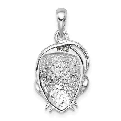 Sterlingsilber Grau Preciosa Kristall Maus Anhänger