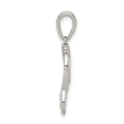 Sterlingsilber Diamantiert Elefant Anhänger