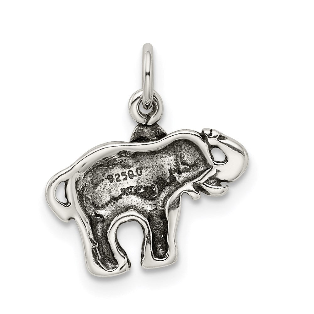 Sterlingsilber Antik Elefant Charm