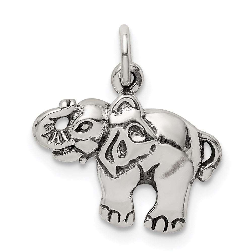 Sterlingsilber Antik Elefant Charm