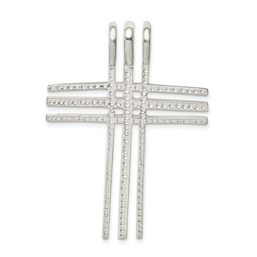 Sterlingsilber Poliert Kreuz Kette Anhänger