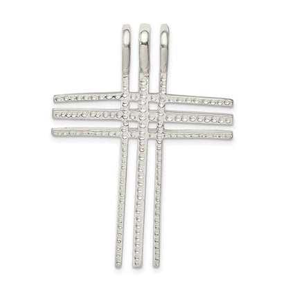 Sterlingsilber Poliert Kreuz Kette Anhänger
