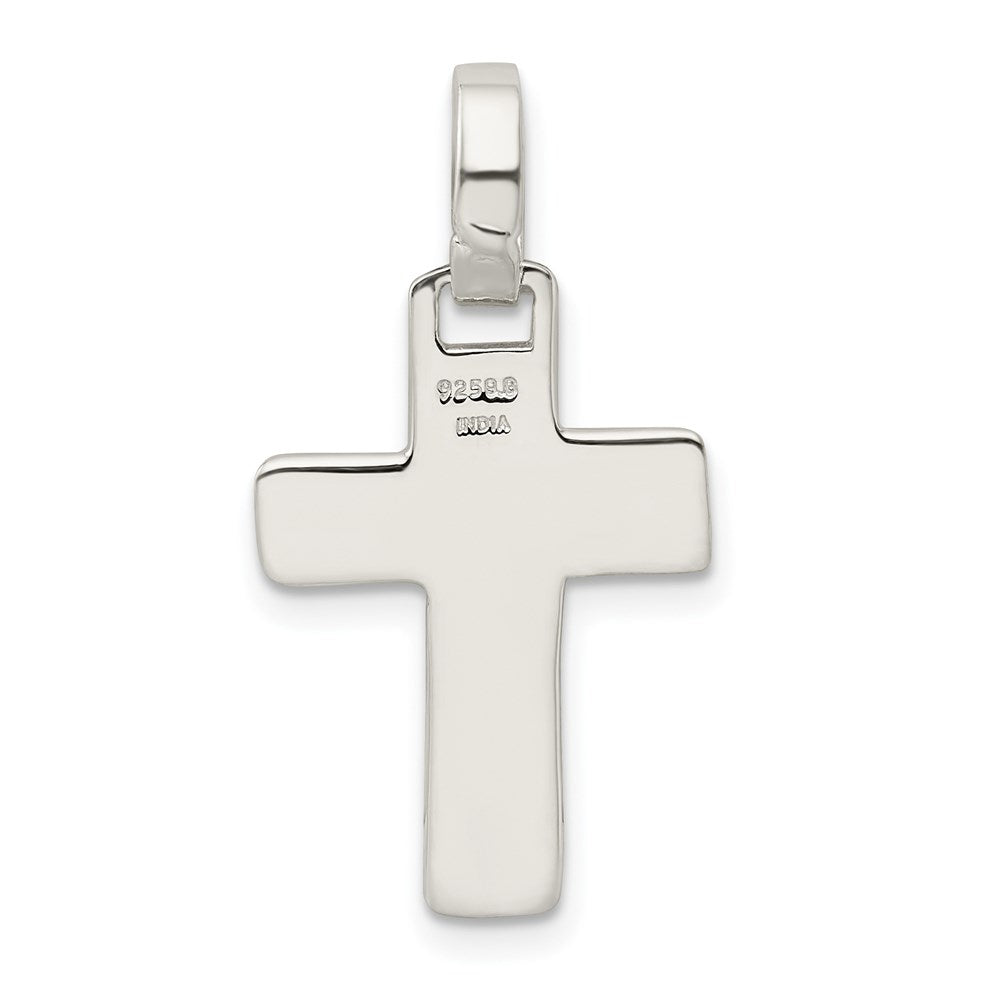 Sterlingsilber Poliert Kreuz Anhänger