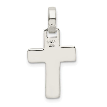 Sterlingsilber Poliert Kreuz Anhänger