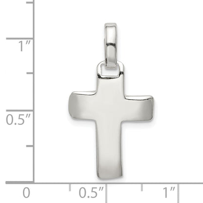 Sterlingsilber Poliert Kreuz Anhänger