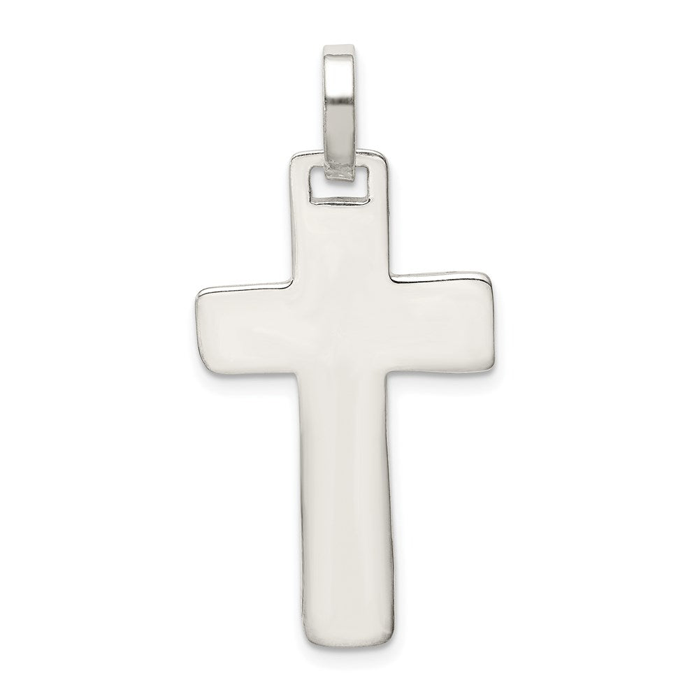 Sterlingsilber Poliert Kreuz Anhänger