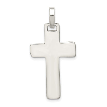 Sterlingsilber Poliert Kreuz Anhänger