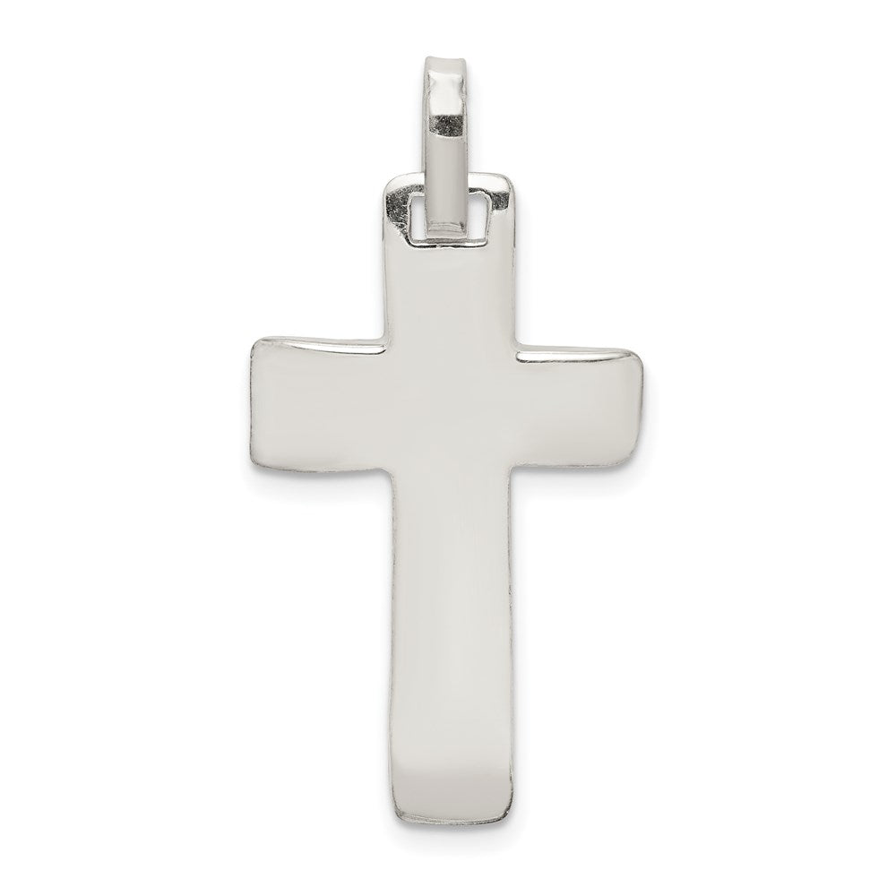 Sterlingsilber Poliert Kreuz Anhänger