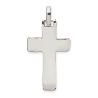 Sterlingsilber Poliert Kreuz Anhänger