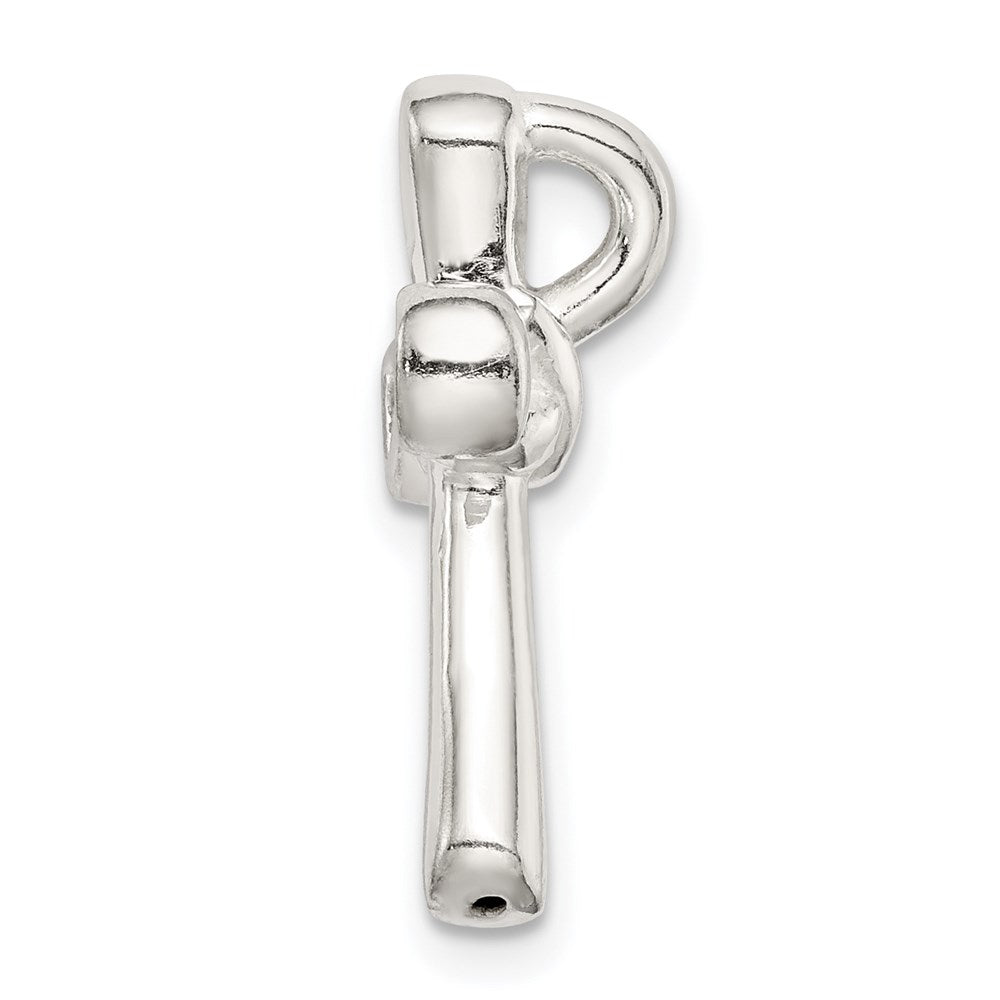 Sterlingsilber Glitzer Infused Kreuz Kette Anhänger