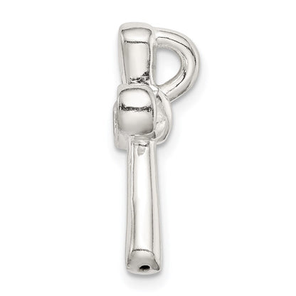 Sterlingsilber Glitzer Infused Kreuz Kette Anhänger