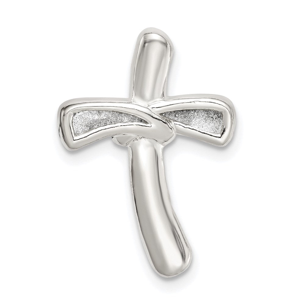 Sterlingsilber Glitzer Infused Kreuz Kette Anhänger