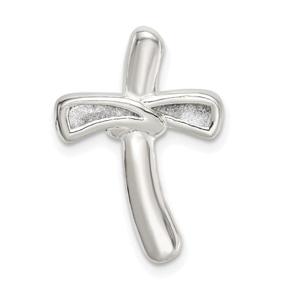 Sterlingsilber Glitzer Infused Kreuz Kette Anhänger