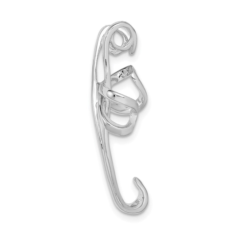 Sterlingsilber Rhodiniert Kreuz Kette Anhänger
