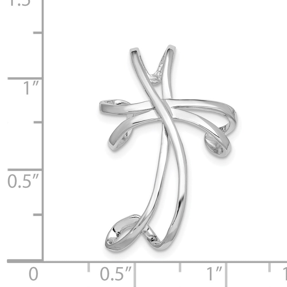 Sterlingsilber Rhodiniert Kreuz Kette Anhänger