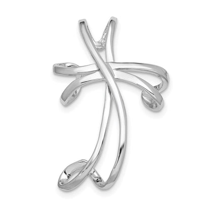 Sterlingsilber Rhodiniert Kreuz Kette Anhänger