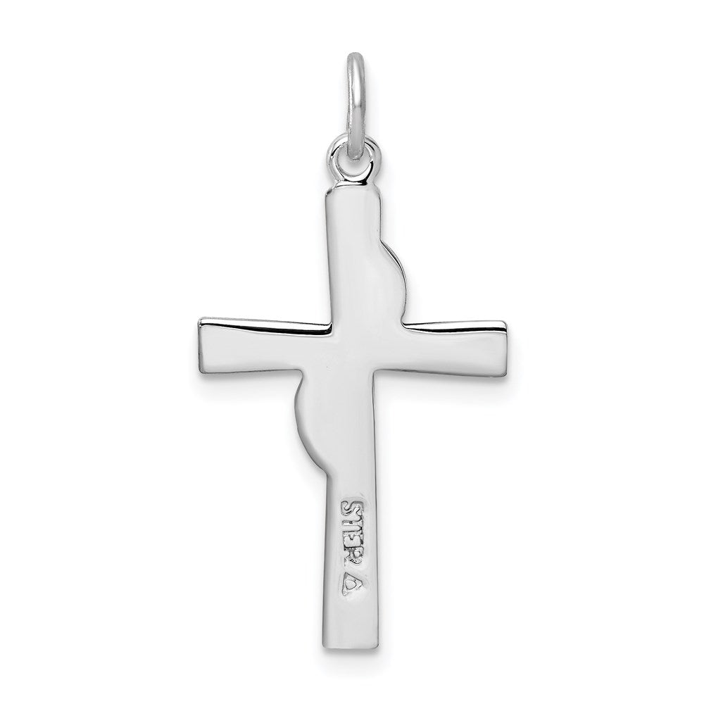 Sterlingsilber Rhodiniert & Goldfarben Kreuz Anhänger