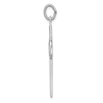 Sterlingsilber Rhodiniert & Goldfarben Kreuz Anhänger