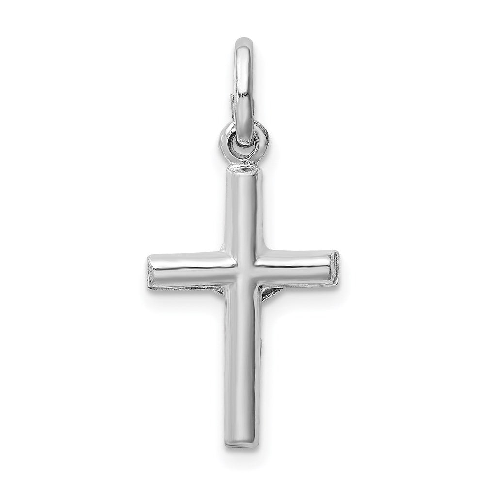 Sterlingsilber Rhodiniert Poliert Kruzifix Kreuz Anhänger