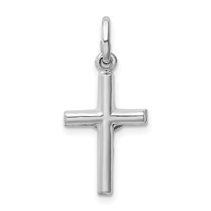 Sterlingsilber Rhodiniert Poliert Kruzifix Kreuz Anhänger