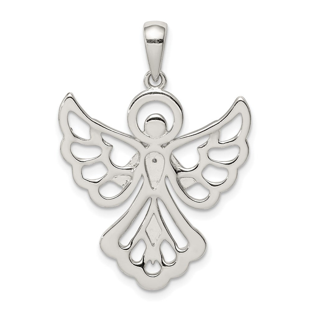 Sterlingsilber Diamant & Diamantiert Engel Anhänger