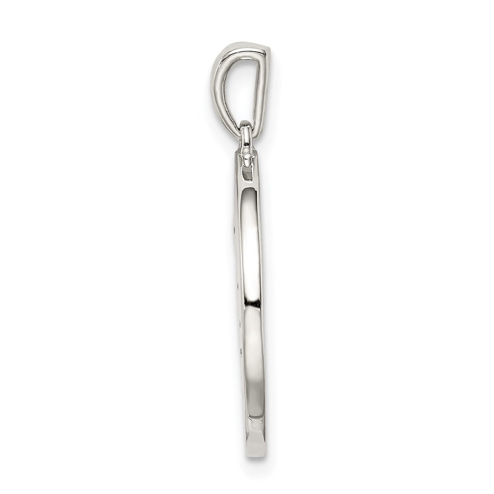 Sterlingsilber Rhodiniert & Zirkonia Aries Tierkreis Anhänger