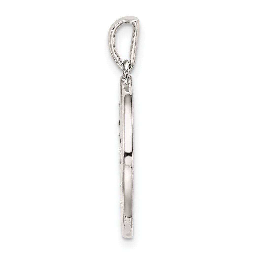 Sterlingsilber Rhodiniert & Zirkonia Gemini Tierkreis Anhänger