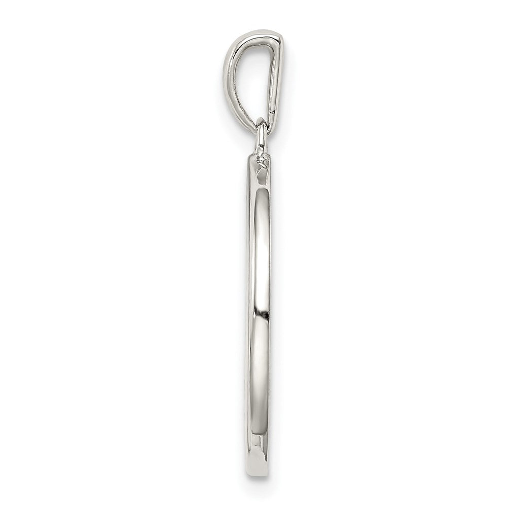 Sterlingsilber Rhodiniert & Zirkonia Capricorn Tierkreis Anhänger