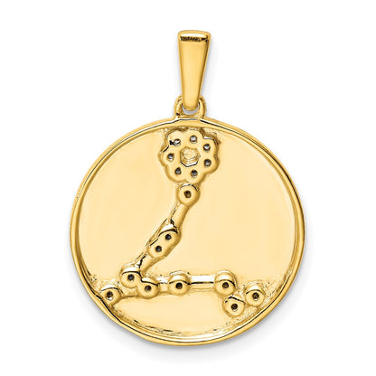 Ss/vergoldet Sterlingsilber Vergoldet & Zirkonia Pisces Tierkreis Anhänger