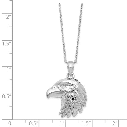Sterlingsilber Rhodiniert Adler Ash Halter 18 Zoll Halskette