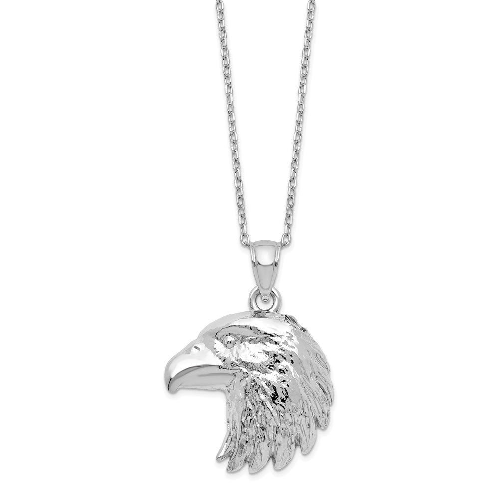 Sterlingsilber Rhodiniert Adler Ash Halter 18 Zoll Halskette