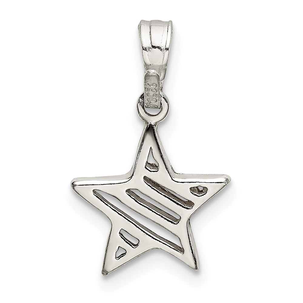 Sterlingsilber Stern Charm
