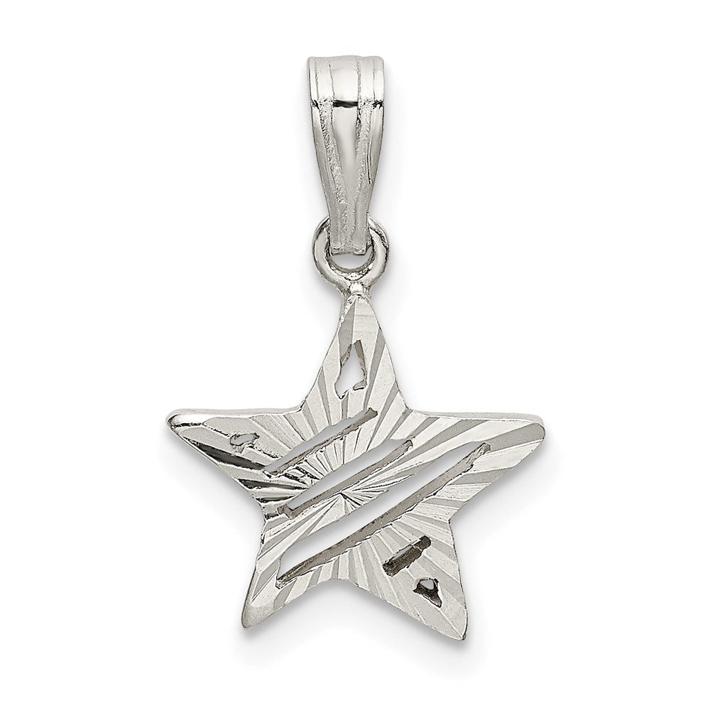 Sterlingsilber Stern Charm